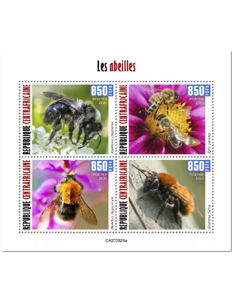 n° 7468/7471  - Timbre CENTRAFRIQUE Poste