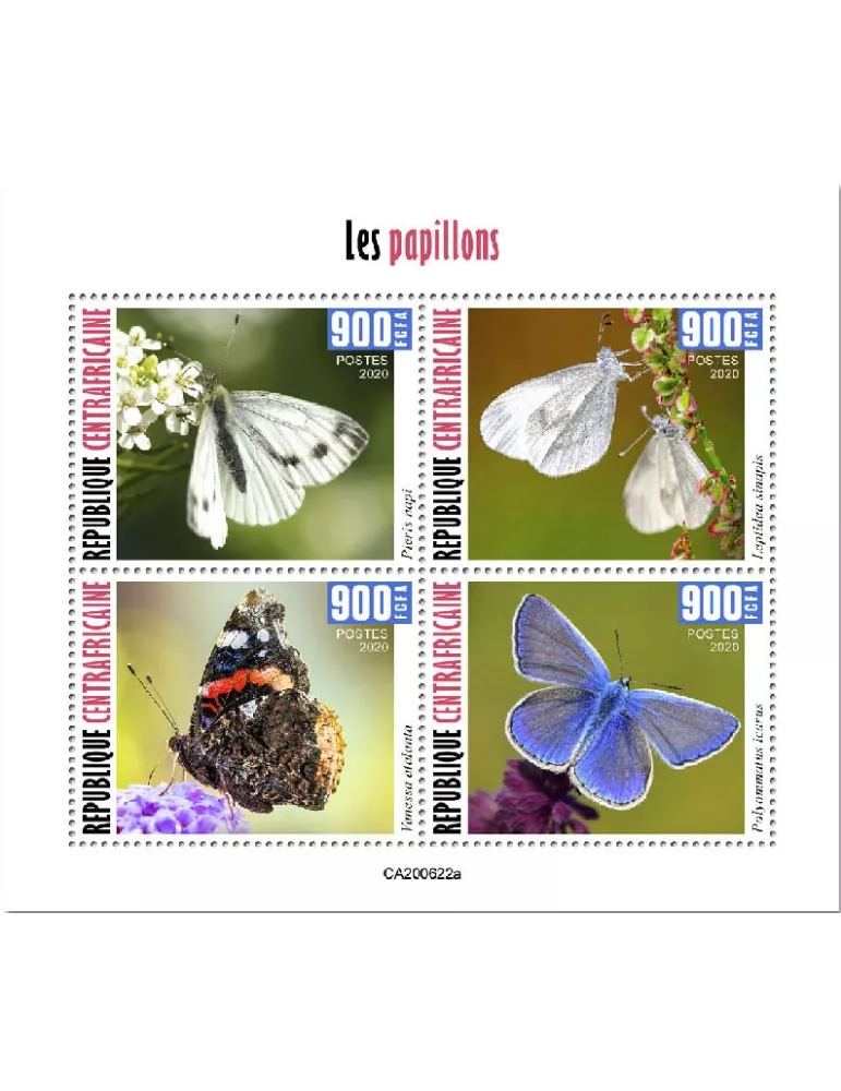n° 7472/7475  - Timbre CENTRAFRIQUE Poste