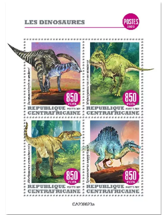 n° 7476/7479  - Timbre CENTRAFRIQUE Poste