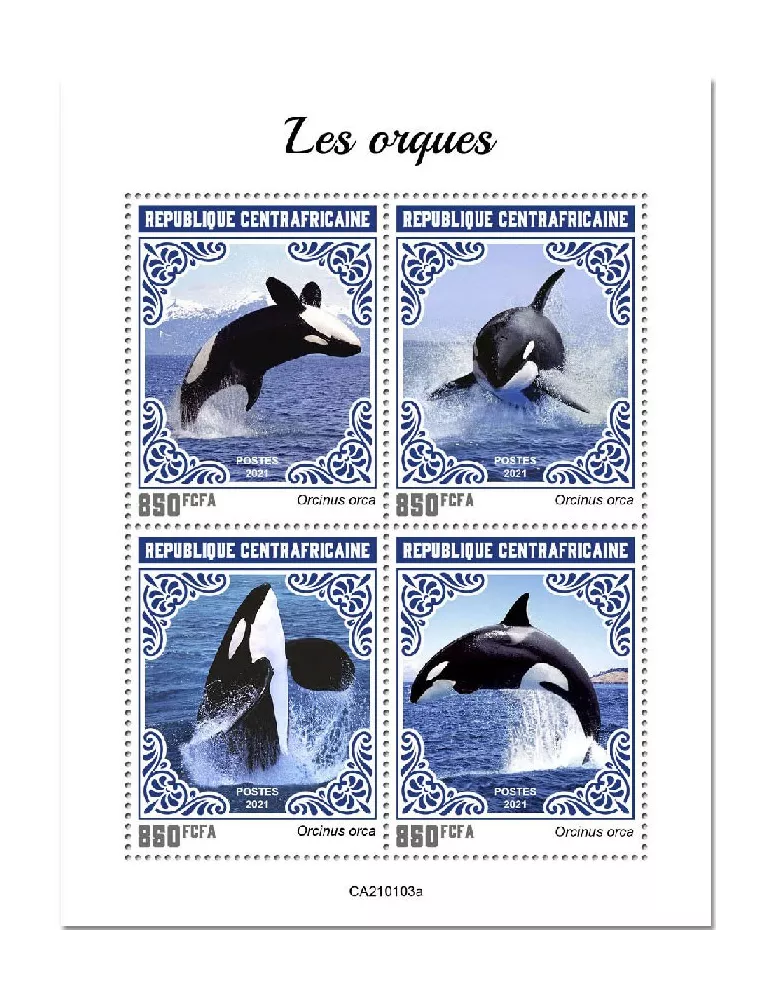 n° 7574/7577  - Timbre CENTRAFRIQUE Poste