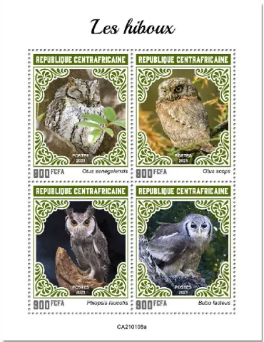 n° 7594/7597  - Timbre CENTRAFRIQUE Poste