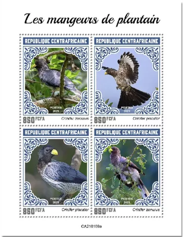 n° 7598/7601  - Timbre CENTRAFRIQUE Poste