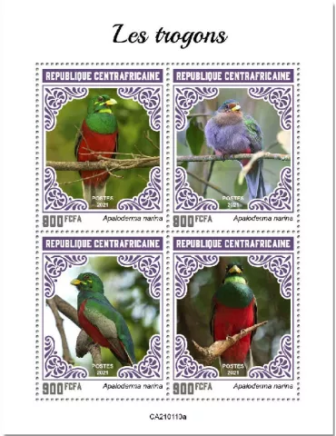 n° 7602/7605  - Timbre CENTRAFRIQUE Poste