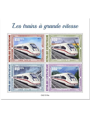 n° 7606/7609  - Timbre CENTRAFRIQUE Poste