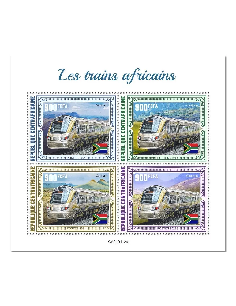 n° 7610/7613  - Timbre CENTRAFRIQUE Poste