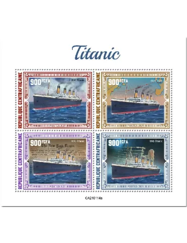 n° 7618/7621  - Timbre CENTRAFRIQUE Poste