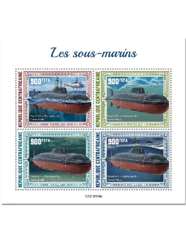n° 7626/7629  - Timbre CENTRAFRIQUE Poste