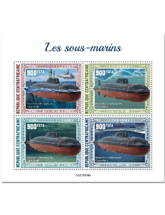 n° 7626/7629  - Timbre CENTRAFRIQUE Poste