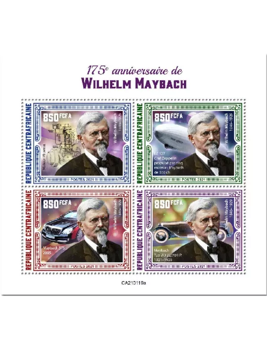 n° 7638/7641  - Timbre CENTRAFRIQUE Poste