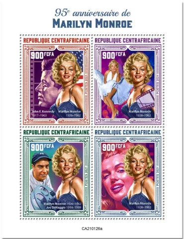 n° 7666/7669  - Timbre CENTRAFRIQUE Poste