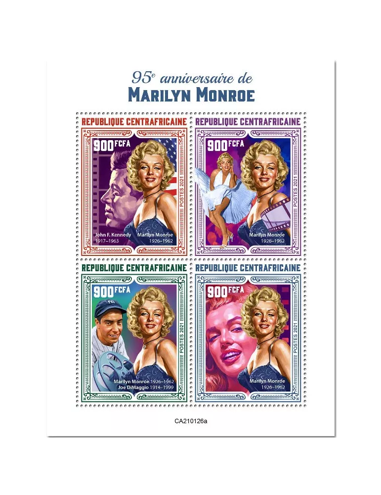n° 7666/7669  - Timbre CENTRAFRIQUE Poste