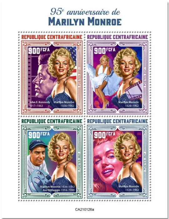 n° 7666/7669  - Timbre CENTRAFRIQUE Poste