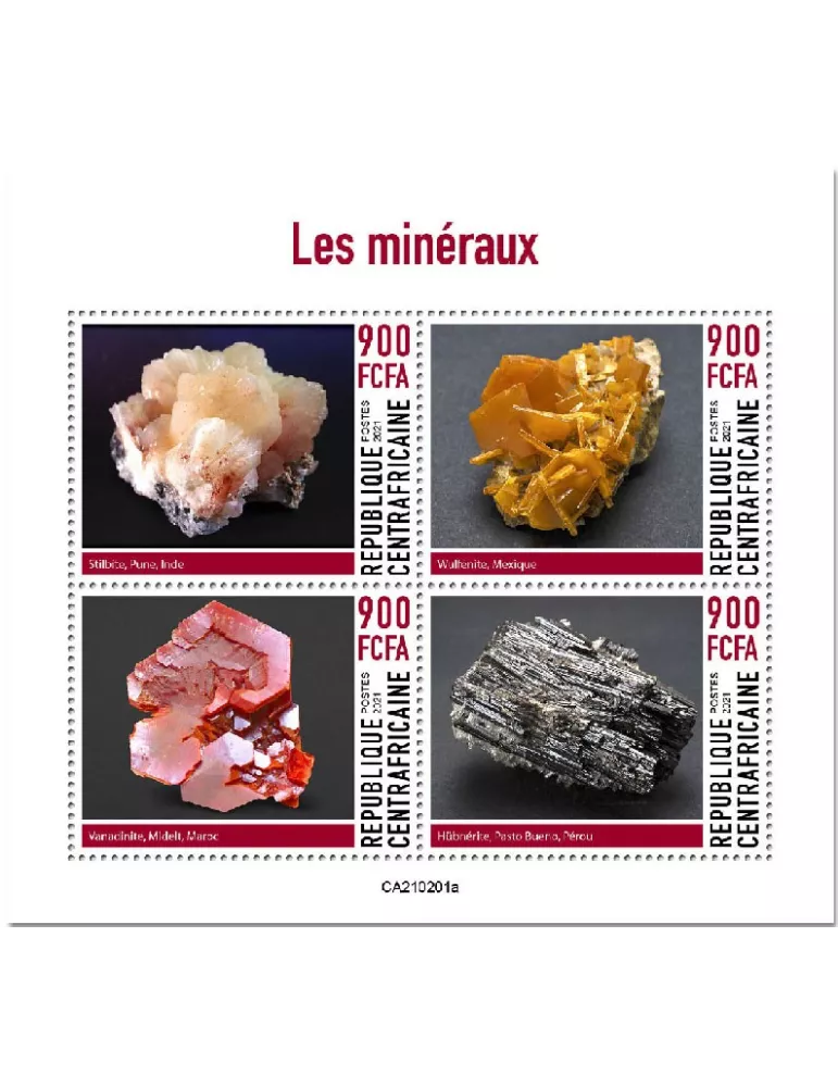 n° 7694/7697  - Timbre CENTRAFRIQUE Poste