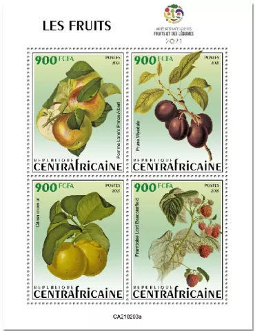 n° 7702/7705  - Timbre CENTRAFRIQUE Poste