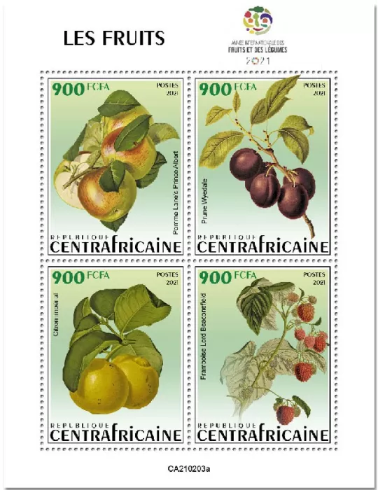 n° 7702/7705  - Timbre CENTRAFRIQUE Poste