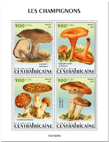 n° 7710/7713  - Timbre CENTRAFRIQUE Poste
