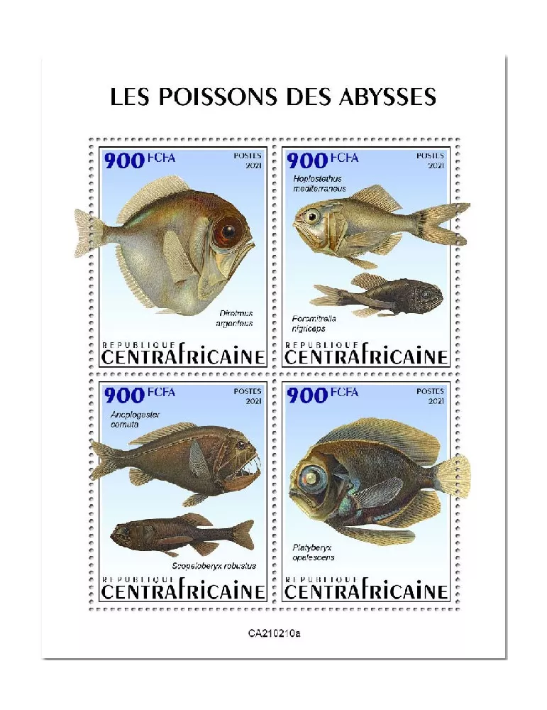 n° 7730/7733  - Timbre CENTRAFRIQUE Poste