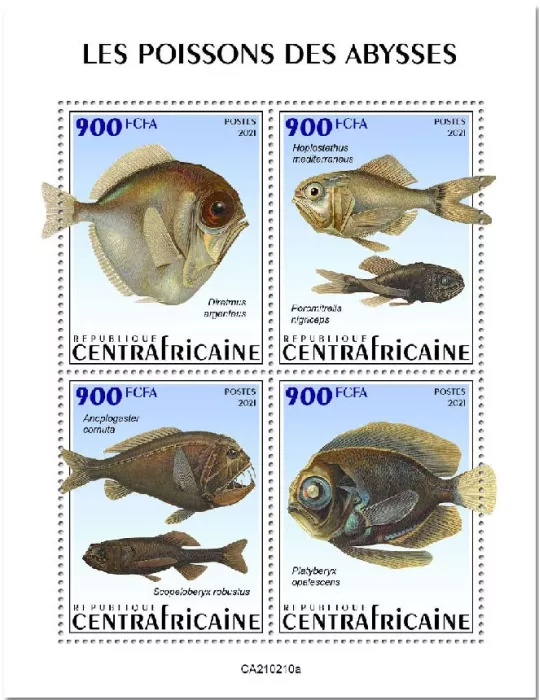 n° 7730/7733  - Timbre CENTRAFRIQUE Poste