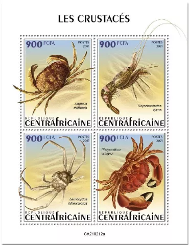 n° 7738/7741  - Timbre CENTRAFRIQUE Poste