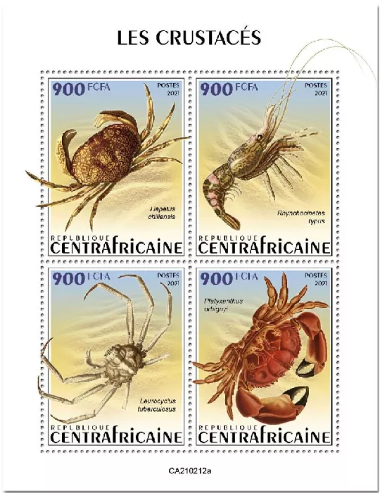 n° 7738/7741  - Timbre CENTRAFRIQUE Poste