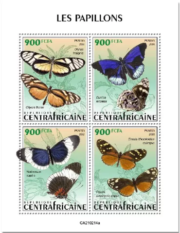 n° 7746/7749  - Timbre CENTRAFRIQUE Poste