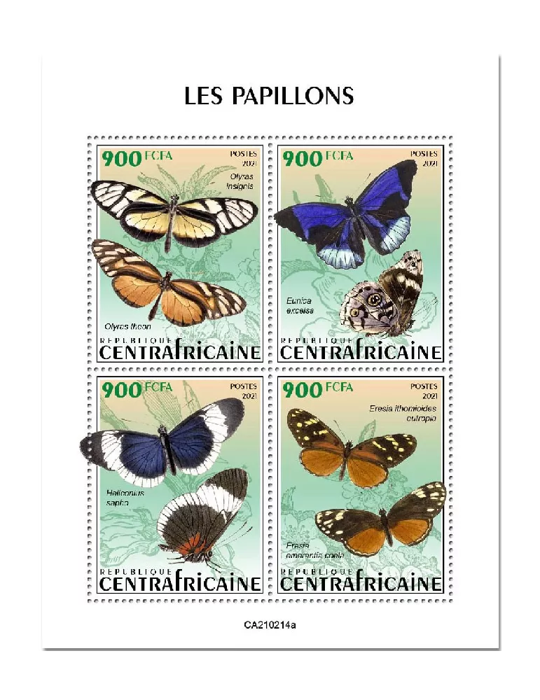 n° 7746/7749  - Timbre CENTRAFRIQUE Poste