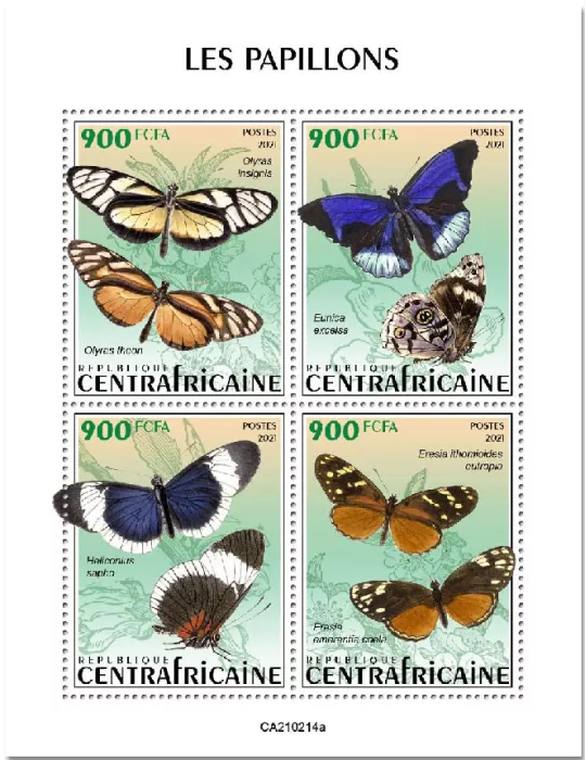 n° 7746/7749  - Timbre CENTRAFRIQUE Poste