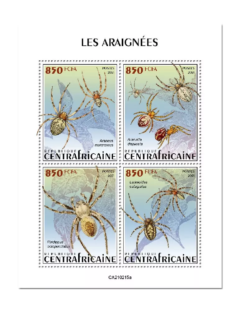 n° 7750/7753  - Timbre CENTRAFRIQUE Poste