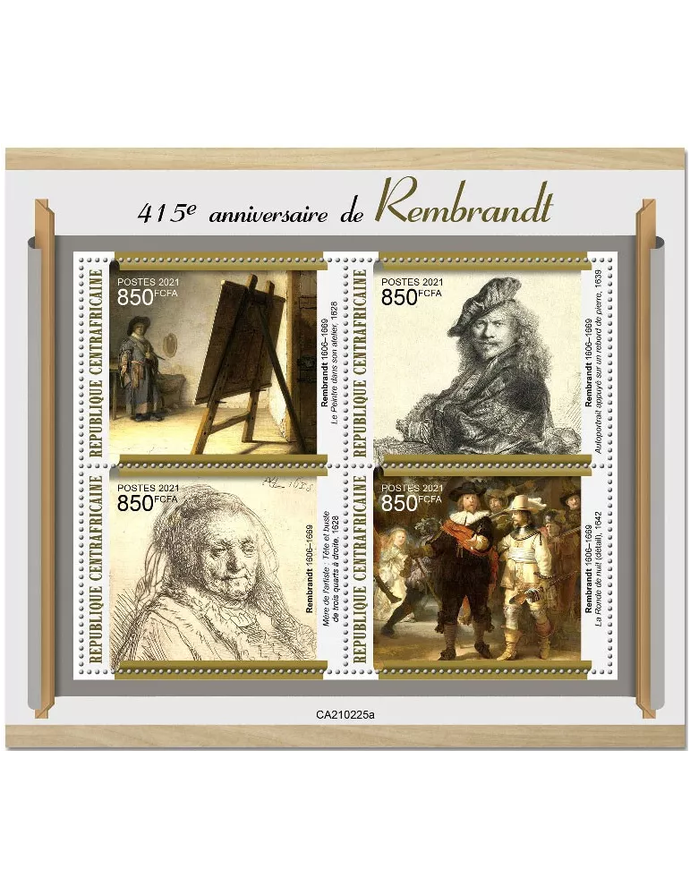 n° 7790/7793  - Timbre CENTRAFRIQUE Poste