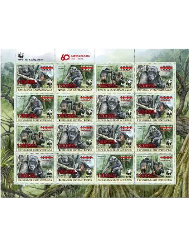 n° 7838/7841  - Timbre CENTRAFRIQUE Poste