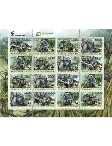 n° 7842/7845  - Timbre CENTRAFRIQUE Poste