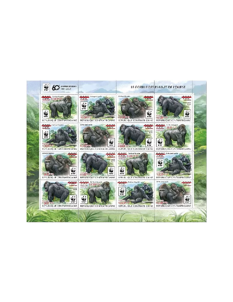 n° 7846/7849  - Timbre CENTRAFRIQUE Poste