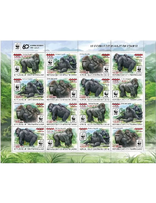 n° 7846/7849  - Timbre CENTRAFRIQUE Poste