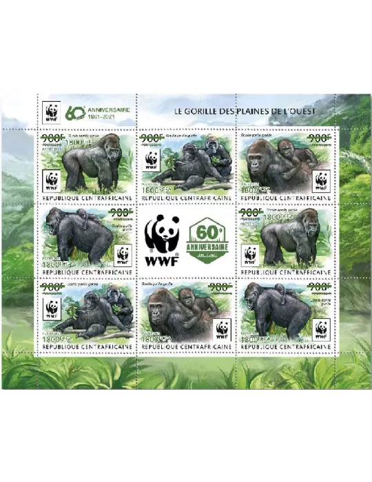 n° 7858/7861  - Timbre CENTRAFRIQUE Poste