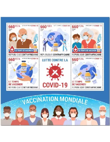 n° 7862/7865  - Timbre CENTRAFRIQUE Poste