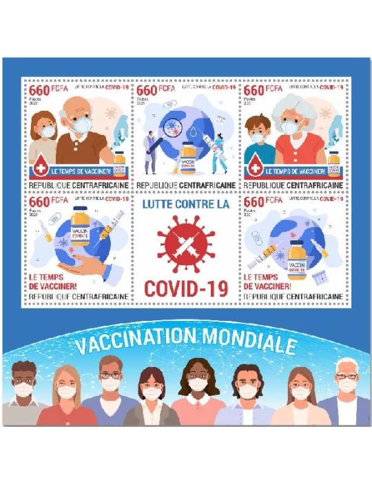 n° 7862/7865  - Timbre CENTRAFRIQUE Poste