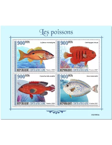n° 7899/7902  - Timbre CENTRAFRIQUE Poste