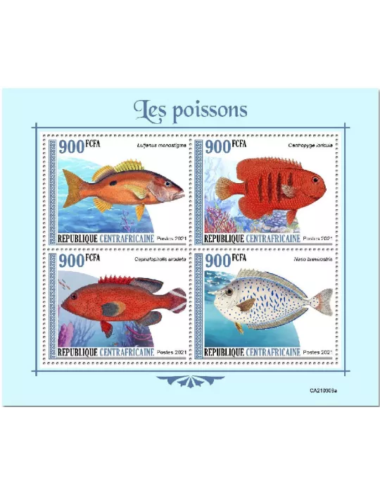 n° 7899/7902  - Timbre CENTRAFRIQUE Poste