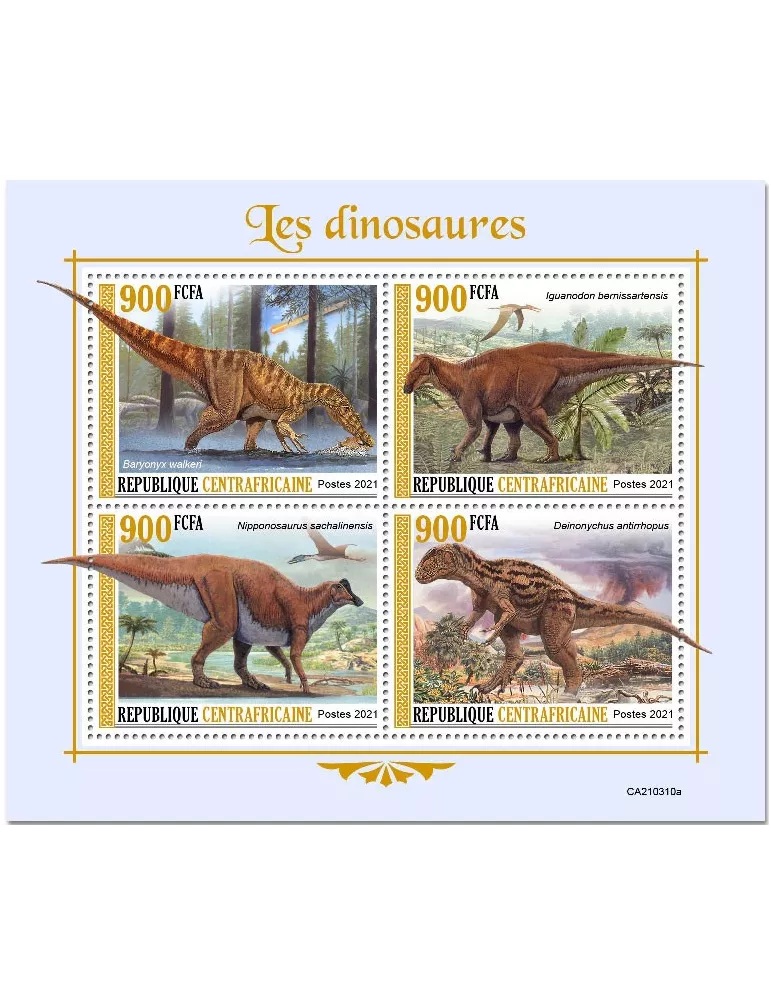 n° 7907/7910  - Timbre CENTRAFRIQUE Poste