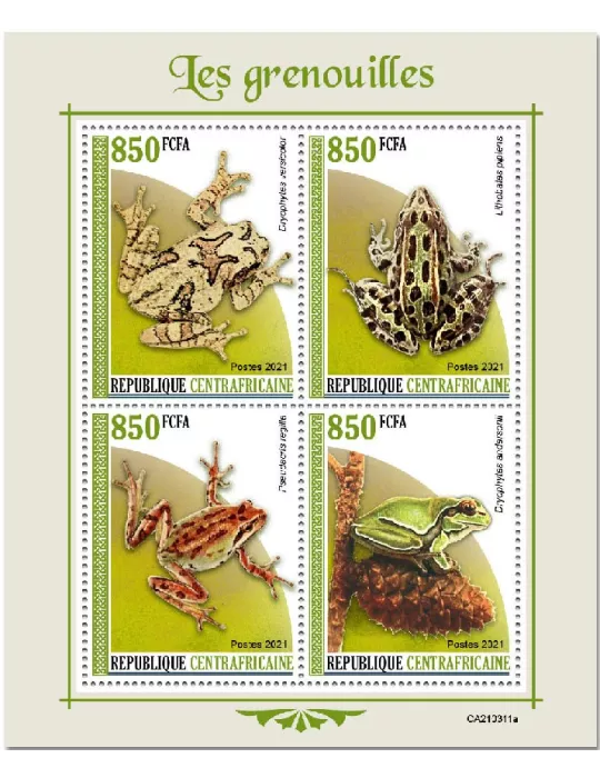 n° 7911/7914  - Timbre CENTRAFRIQUE Poste