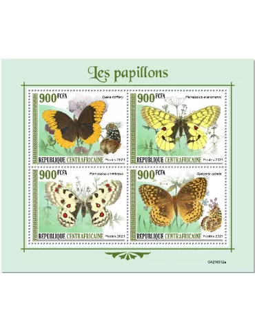 n° 7915/7918  - Timbre CENTRAFRIQUE Poste