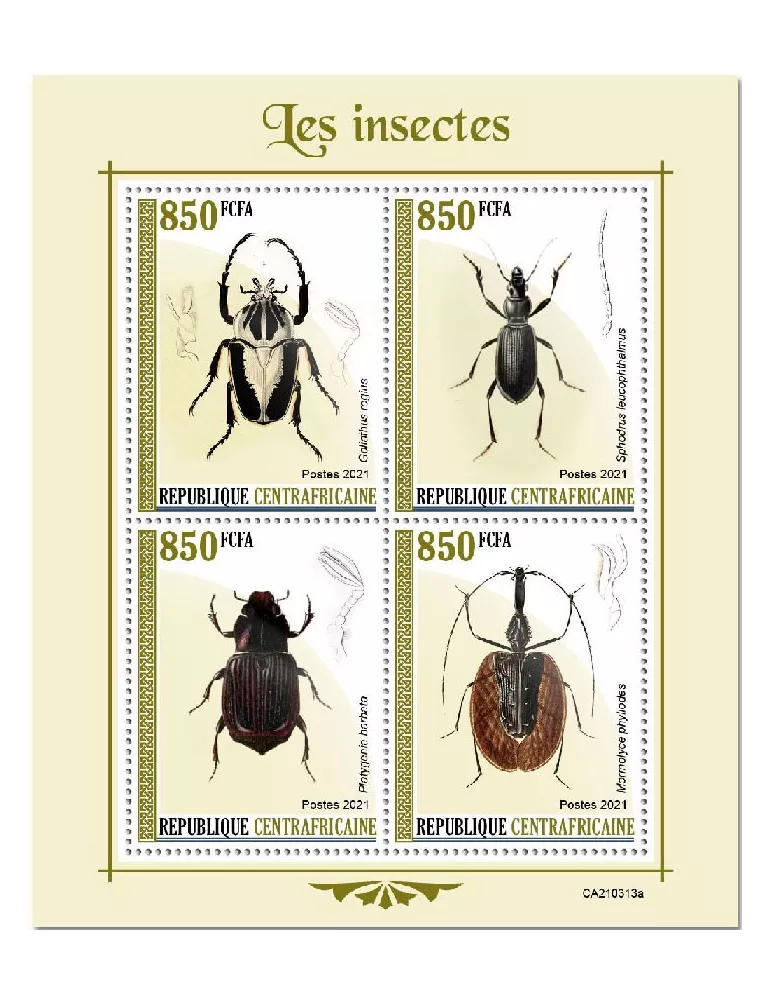 n° 7919/7922  - Timbre CENTRAFRIQUE Poste