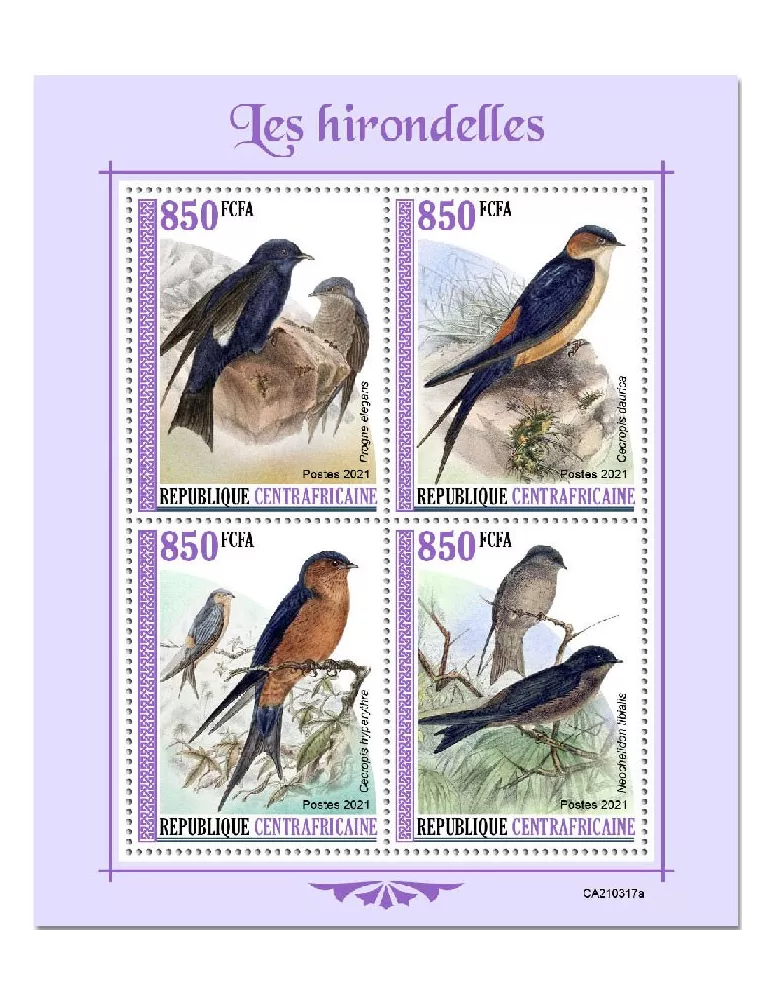 n° 7935/7938  - Timbre CENTRAFRIQUE Poste