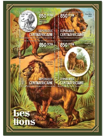 n° 7943/7946  - Timbre CENTRAFRIQUE Poste