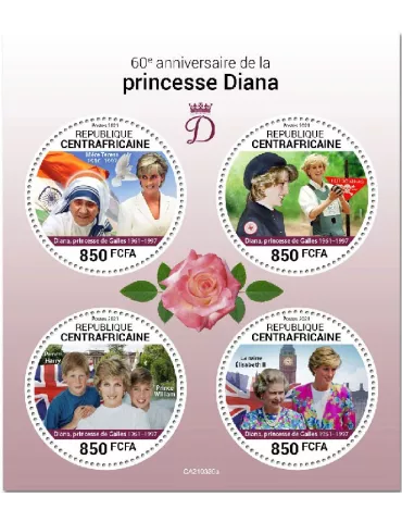n° 7975/7978  - Timbre CENTRAFRIQUE Poste