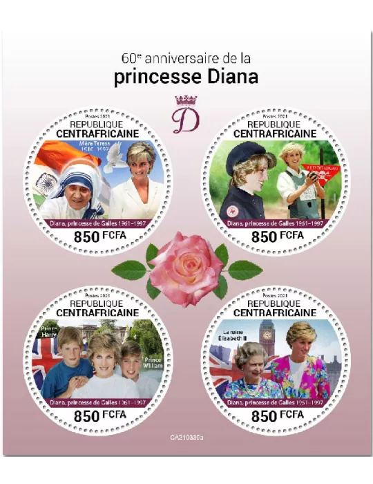 n° 7975/7978  - Timbre CENTRAFRIQUE Poste