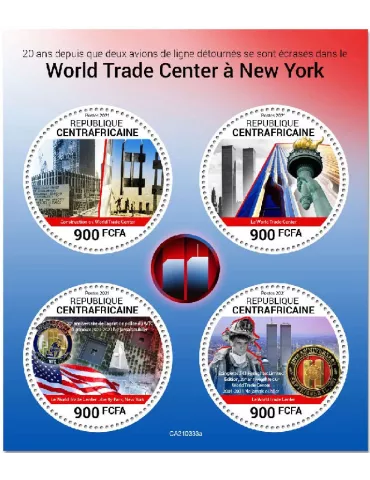 n° 7987/7990  - Timbre CENTRAFRIQUE Poste