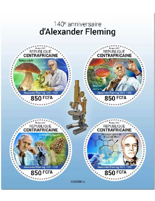 n° 7991/7994  - Timbre CENTRAFRIQUE Poste