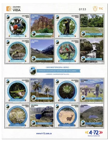 n° 2668/2680 - Timbre COLOMBIE Poste