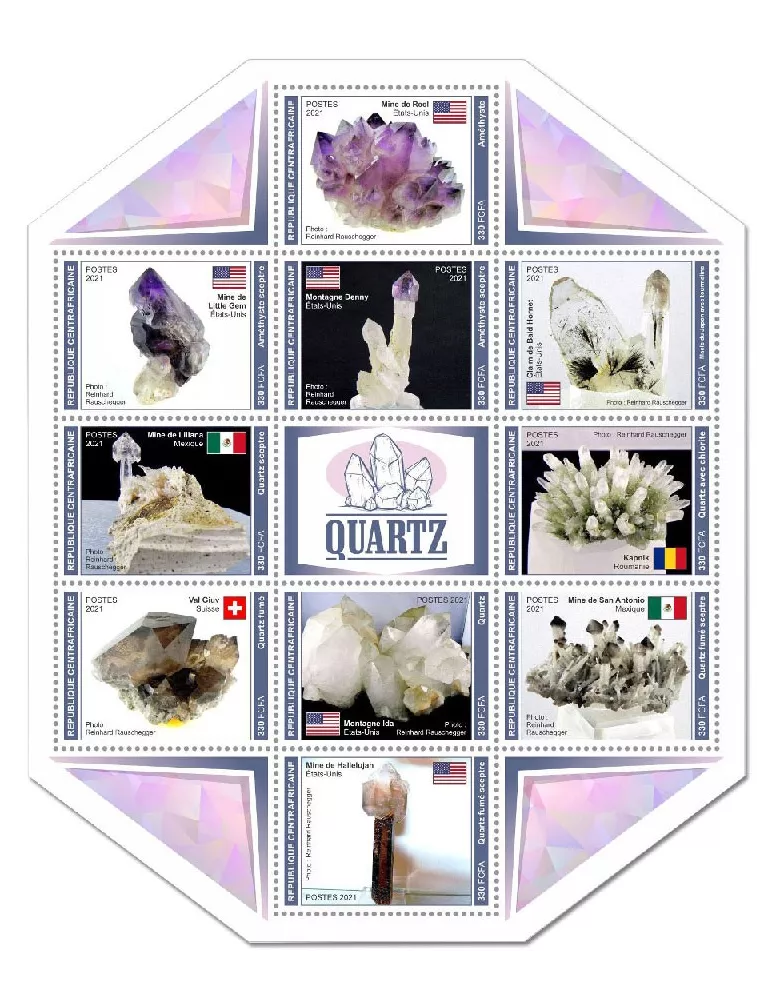 n° 8019/8028  - Timbre CENTRAFRIQUE Poste
